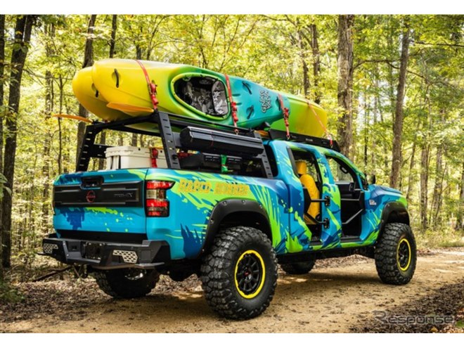 日産のピックアップトラック『フロンティア』、冒険カヤック仕様に