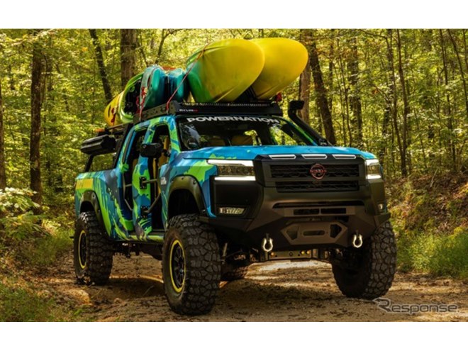 日産のピックアップトラック『フロンティア』、冒険カヤック仕様に