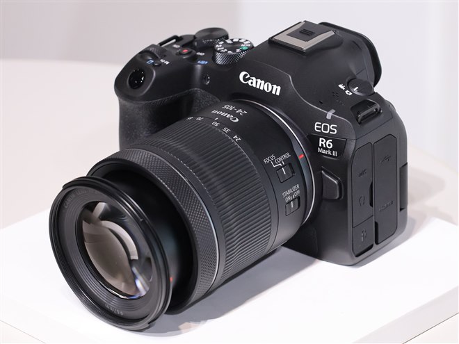 キヤノン、有効3250万画素のフルサイズミラーレス「EOS R6 Mark III