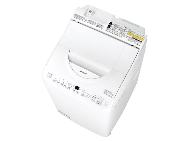 シャープ、節水＆清潔性にすぐれた「穴なし槽」搭載の縦型洗濯乾燥機