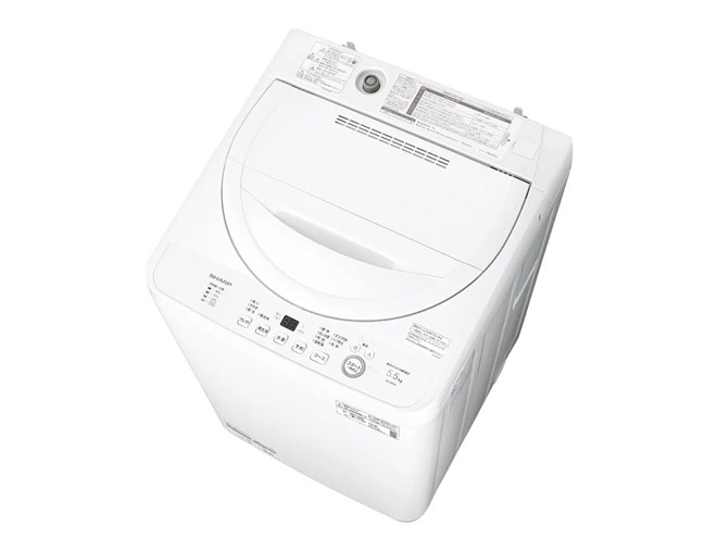 シャープ、節水＆清潔性にすぐれた「穴なし槽」搭載の縦型洗濯乾燥機