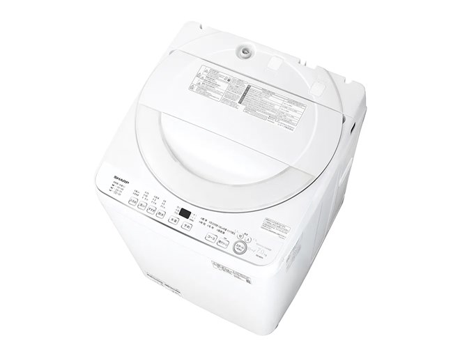 シャープ、節水＆清潔性にすぐれた「穴なし槽」搭載の縦型洗濯乾燥機