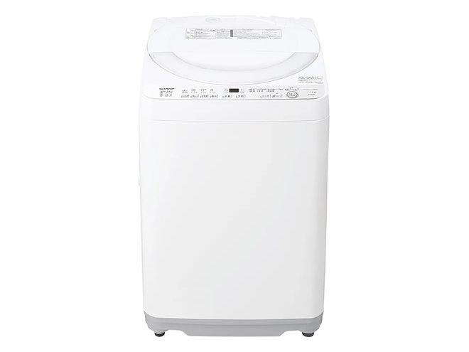 シャープ、節水＆清潔性にすぐれた「穴なし槽」搭載の縦型洗濯乾燥機