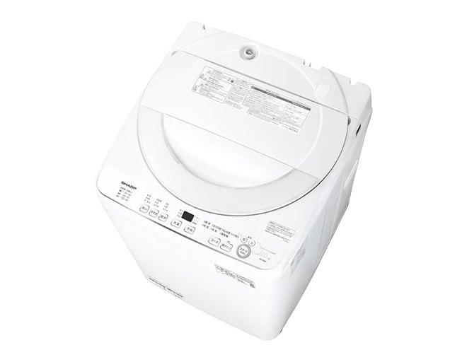 シャープ、節水＆清潔性にすぐれた「穴なし槽」搭載の縦型洗濯乾燥機