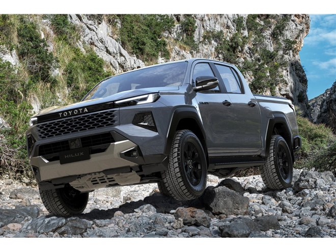 トヨタが新型「ハイラックス」を世界初公開 ディーゼルのほかBEVやFCEV