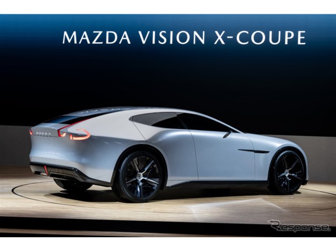 息を呑むような美しさ」マツダ『VISION X-COUPE』に熱視線！ 新時代の