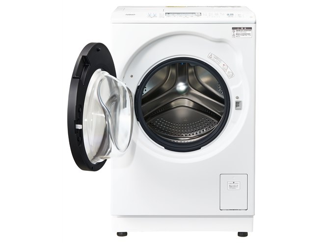 AQUA、奥行スリム化やスクエアデザインを採用したドラム式洗濯乾燥機