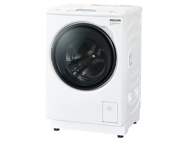 AQUA、奥行スリム化やスクエアデザインを採用したドラム式洗濯乾燥機