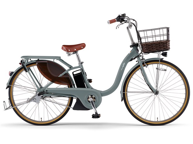YAMAHA PAS with ブラウン 電動アシスト自転車 ヤマハ、毎日の乗車に便利な電動アシスト自転車「PAS With」「PAS With