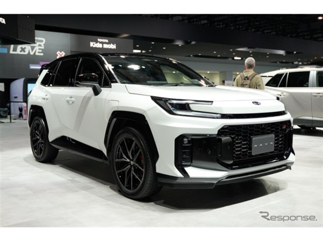 | SPORT GR RAV4 カラーサンプル ブラックホワイト　ホワイト GRスポーツ 【2台】新型RAV4 GR Racing GAZOO | ミニカー