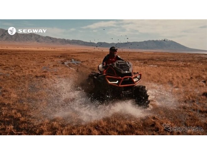 セグウェイが4輪バギー発表！ 97馬力の高性能ATV「AT10 W MUD」…EICMA