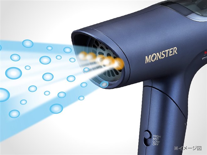 コイズミ、コード込みで約445gの軽量コンパクトなハイスピード