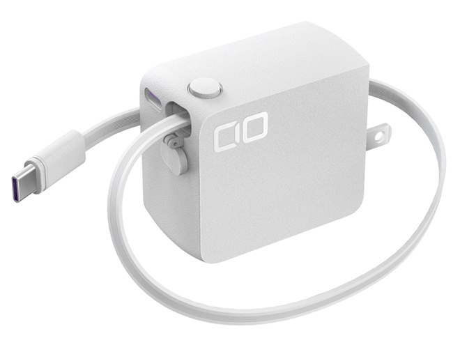 CIO、USB Type-Cコードリール一体型急速充電器「NovaPort DUOII 45W2C