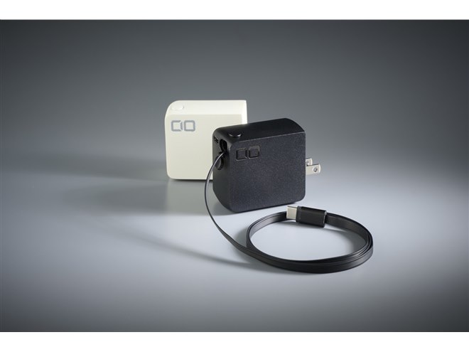 CIO、USB Type-Cコードリール一体型急速充電器「NovaPort DUOII 45W2C