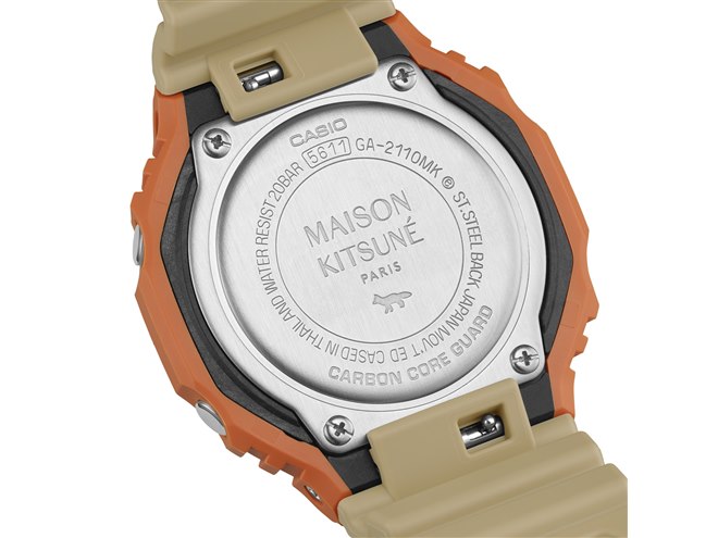 【新品】G-SHOCK × Maison Kitsuné gショック　カシオ カシオ、パリの雰囲気にアレンジした「G-SHOCK」コラボモデル「GA