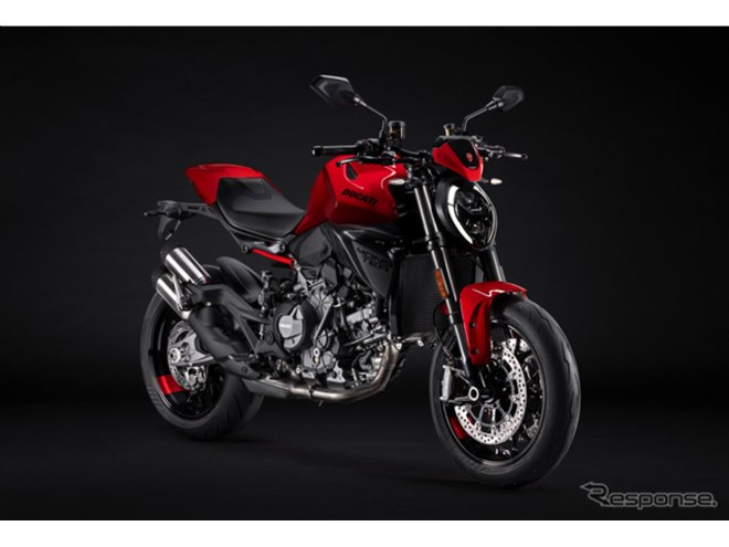 史上最軽量の175kg！ 新V2エンジン搭載のドゥカティ『モンスター』発表