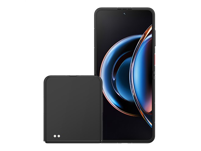 Nubia スマートフォン ブラック ワイモバイル、6.9型フルHD+縦折りスマートフォン「nubia Flip 3」の