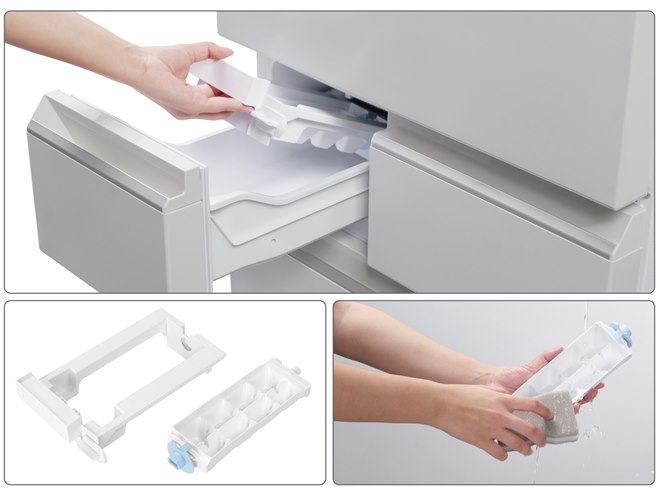 AQUA、幅600×奥行600mmで大容量401Lの5ドア冷蔵庫 - 価格.com