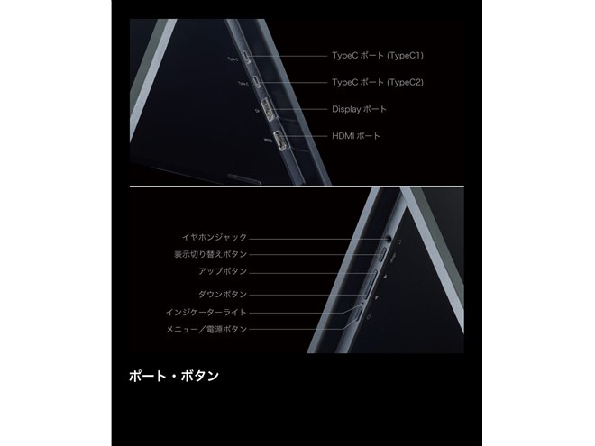 サンコー、2560×1440ドットの23.8型×2画面を採用したデュアルモニター