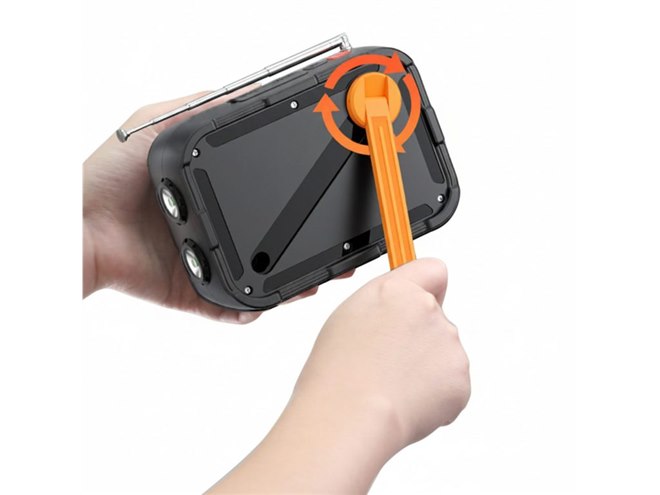 HIDISC、手回し/ソーラー/USB充電対応の防災・非常時向け「多機能