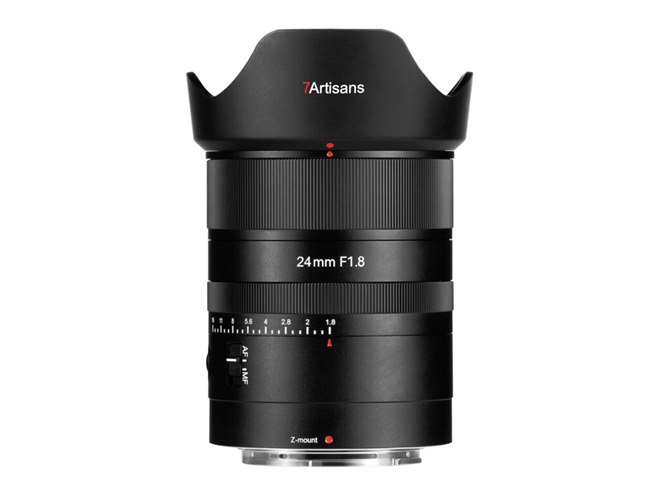 七工匠、6000万画素対応の広角単焦点レンズ「7Artisans 24mm F1.8 AF