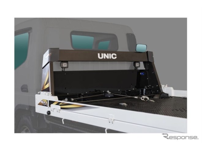 古河ユニック、車載専用型ユニックキャリア2機種を刷新…乗り込み角度3