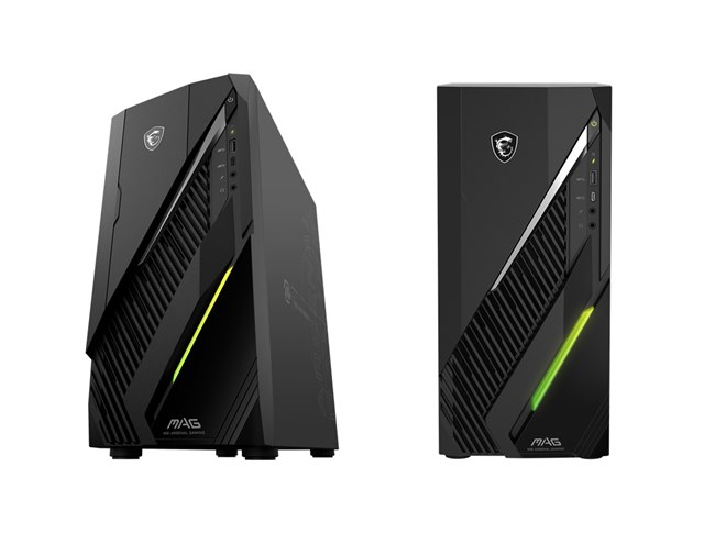 MSI（エムエスアイ） デスクトップパソコン　　黒 MSI、Core i5×RTX5060搭載のエントリー向けゲーミングデスクトップ