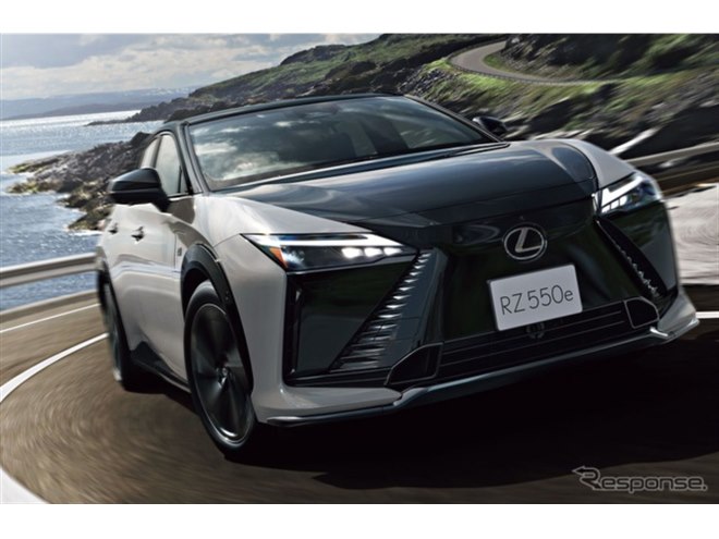 電動SUV『RZ』に改良新型、レクサス初のステアバイワイヤ搭載「F SPORT