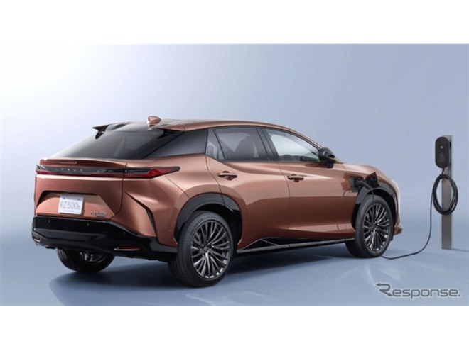 電動SUV『RZ』に改良新型、レクサス初のステアバイワイヤ搭載「F SPORT