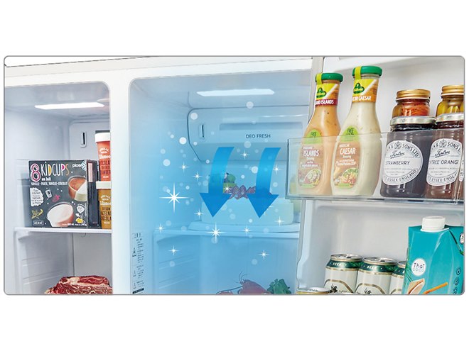 AQUA、475Lの大理石調デザインのパノラマオープン2ドア式冷蔵庫「AQR