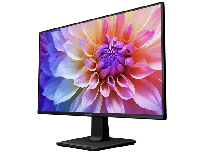 グリーンハウス、USB Type-C 65W給電対応で100Hz駆動の23.8型液晶