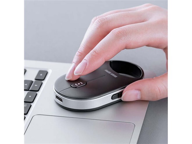 サンワ、クレジットカードよりも小さい多機能ワイヤレスマウス「400