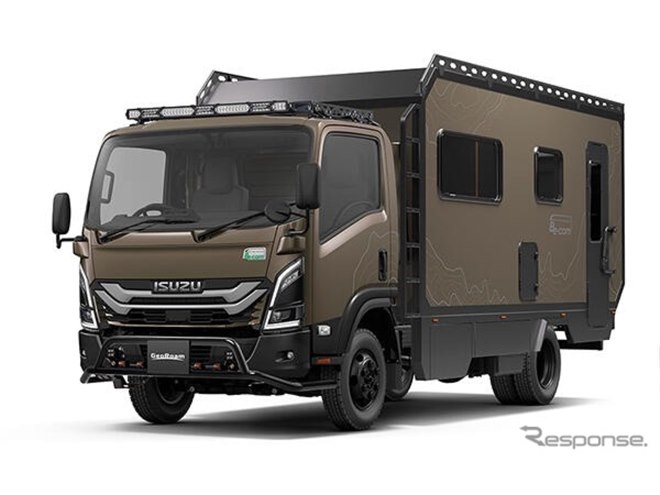 いすゞがキャンピングカー専用シャシーにワイドキャブロング追加 いすゞがキャンピングカー専用シャシーにワイドキャブロング追加
