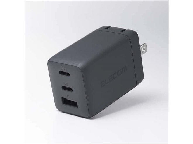 エレコム、「Surface Pro 12インチ」とカラーを揃えた67W充電器「ACDC
