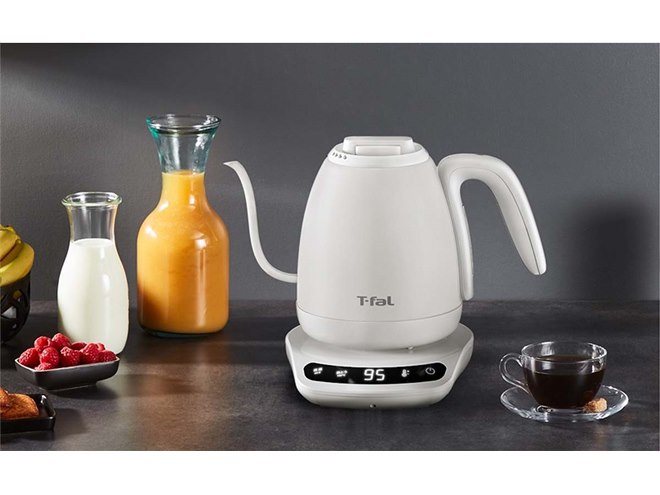 ティファール、温度を設定できる電気ケトル「カフェ ロック