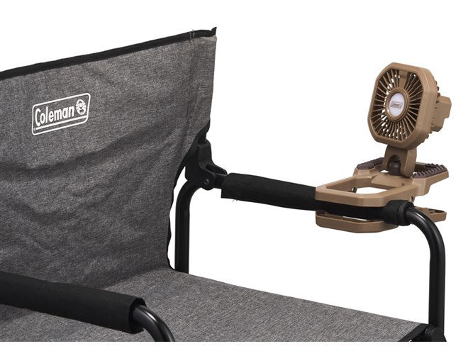 コールマン、アウトドアに適したLEDライト付き多機能ファン2モデル