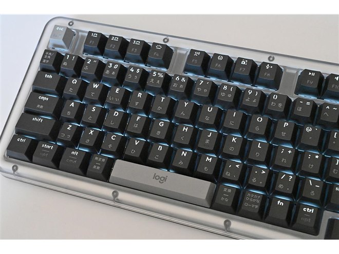 ロジクール、ガスケットマウント構造を採用したワイヤレスメカニカル