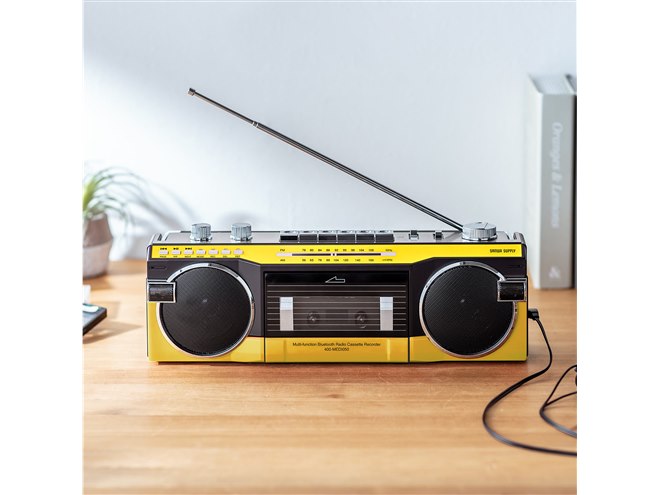 サンワサプライ、80年代レトロデザインのBluetooth搭載ラジカセに新色