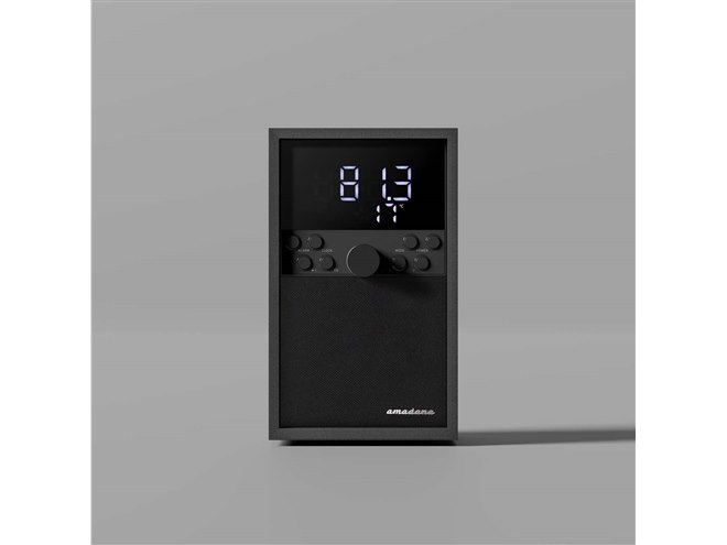 amadana、FMラジオ文化の再評価をテーマに開発したクロックラジオ