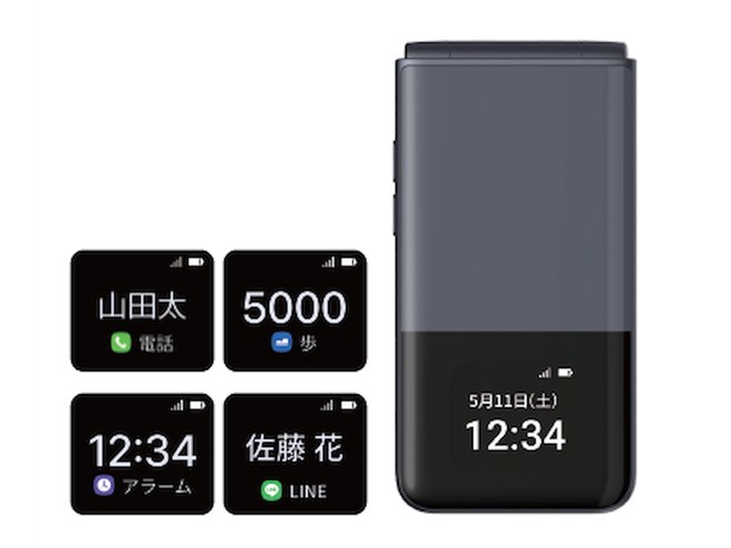 ALT、物理キー搭載のガラケーみたいな折りたたみSIMフリースマホ「MIVE