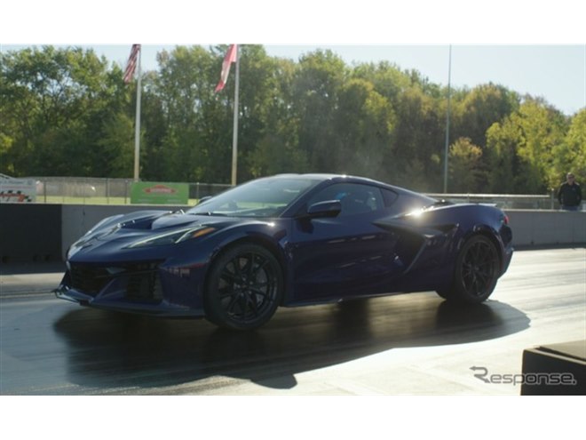 新車　「クルヴァ」ネイビー 電動コルベット「ZR1X」、0-96km/h加速1.68秒・ゼロヨン8.675秒…米国