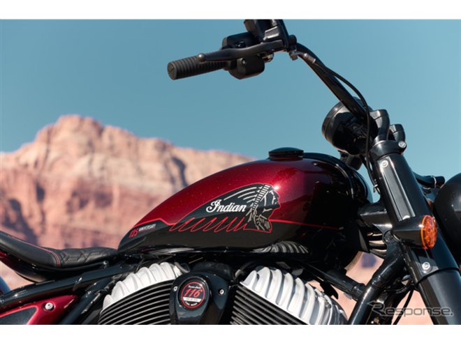 インディアン、創業125周年限定モデル4車種を発表 手作業の特別な塗装