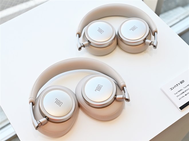 JBL、デザインを刷新したノイキャン搭載ワイヤレスヘッドホン「Live