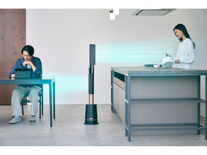Shark、360度全方位への送風が可能な羽根なしタワー型扇風機