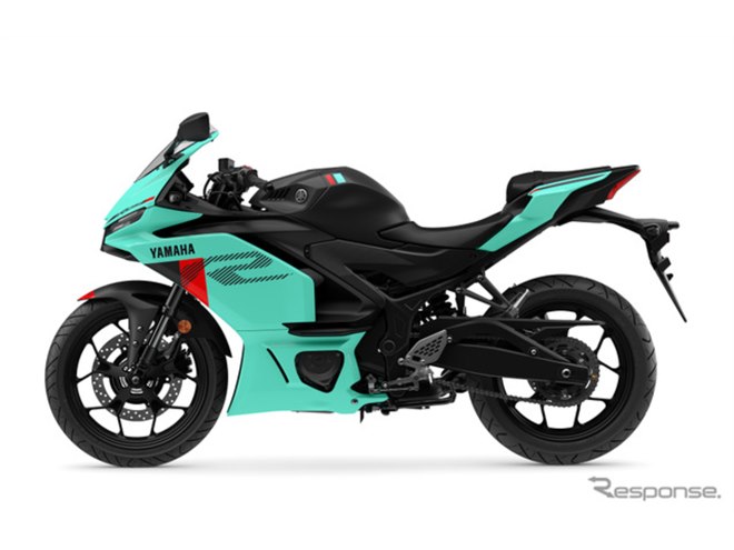 斬新な“ライトグリーン”のヤマハ『YZF-R3』『YZF-R25』発売へ、「Y2K