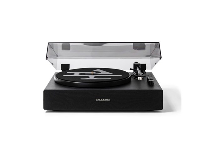 amadana、レトロな質感とオールインワン設計のスピーカー内蔵レコード