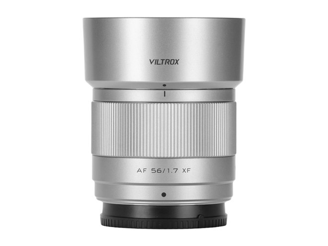 【良品】AF 56mm f/1.7 STM ED IF 単焦点レンズ Viltrox、中望遠単焦点レンズ「AF 56mm F1.7 AIR X」にシルバーモデル