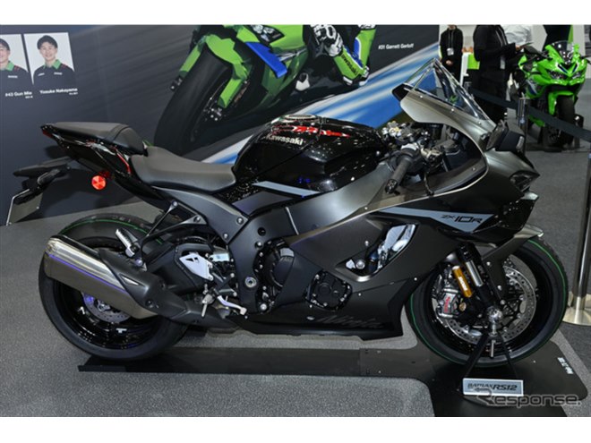 新型かっけぇ！」カワサキ『ZX-10R』が日本初公開、SNSでは「空力
