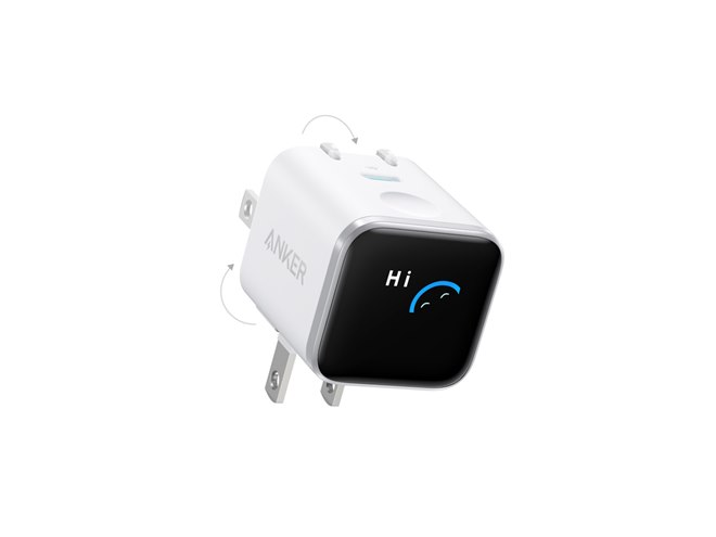 Anker、iPhoneのモデル名を充電器の液晶画面に表示する「Nano Charger