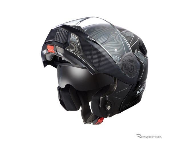 オージーケーカブトのシステムヘルメット『RYUKI』、トライバル模様の